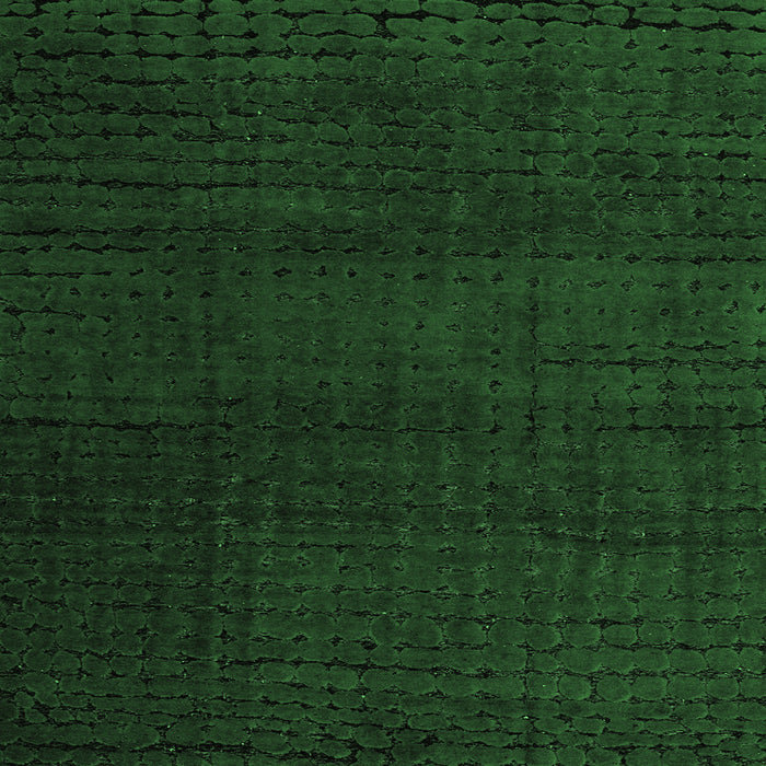 Square Machine Washable Oriental Emerald Green Modern Area Rugs, wshabs4409emgrn