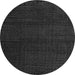 Round Oriental Gray Modern Rug, abs4409gry