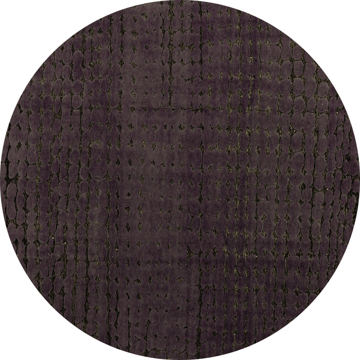 Round Machine Washable Oriental Brown Modern Rug, wshabs4409brn