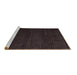 Sideview of Machine Washable Oriental Brown Modern Rug, wshabs4409brn