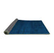 Sideview of Oriental Turquoise Modern Rug, abs4409turq