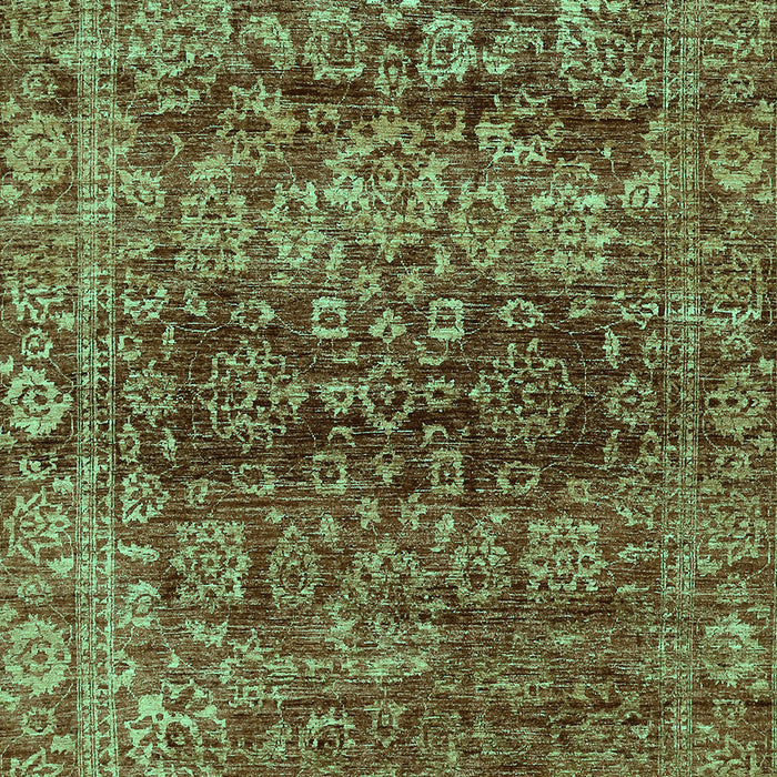 Machine Washable Oriental Turquoise Traditional Area Rugs, wshabs440turq