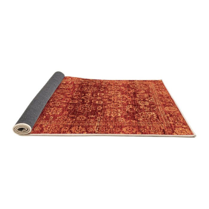 Sideview of Oriental Orange Traditional Rug, abs440org