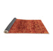 Sideview of Oriental Orange Traditional Rug, abs440org