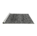 Sideview of Machine Washable Oriental Gray Traditional Rug, wshabs440gry