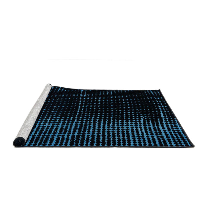 Sideview of Machine Washable Abstract Black Rug, wshabs4410