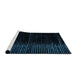 Sideview of Machine Washable Abstract Black Rug, wshabs4410