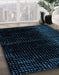 Machine Washable Abstract Black Rug in a Family Room, wshabs4410