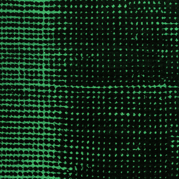 Machine Washable Oriental Green Modern Area Rugs, wshabs4410grn