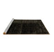 Sideview of Machine Washable Oriental Brown Modern Rug, wshabs4410brn