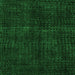 Square Machine Washable Oriental Green Modern Area Rugs, wshabs4411grn