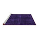 Sideview of Machine Washable Oriental Purple Modern Area Rugs, wshabs4411pur