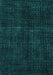 Machine Washable Oriental Turquoise Modern Area Rugs, wshabs4411turq