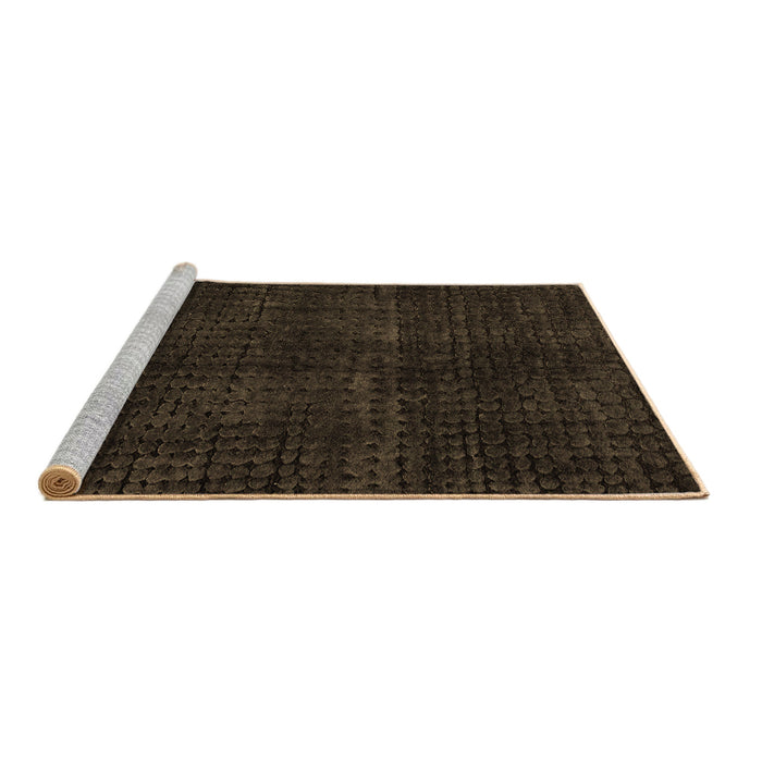 Sideview of Machine Washable Oriental Brown Modern Rug, wshabs4411brn