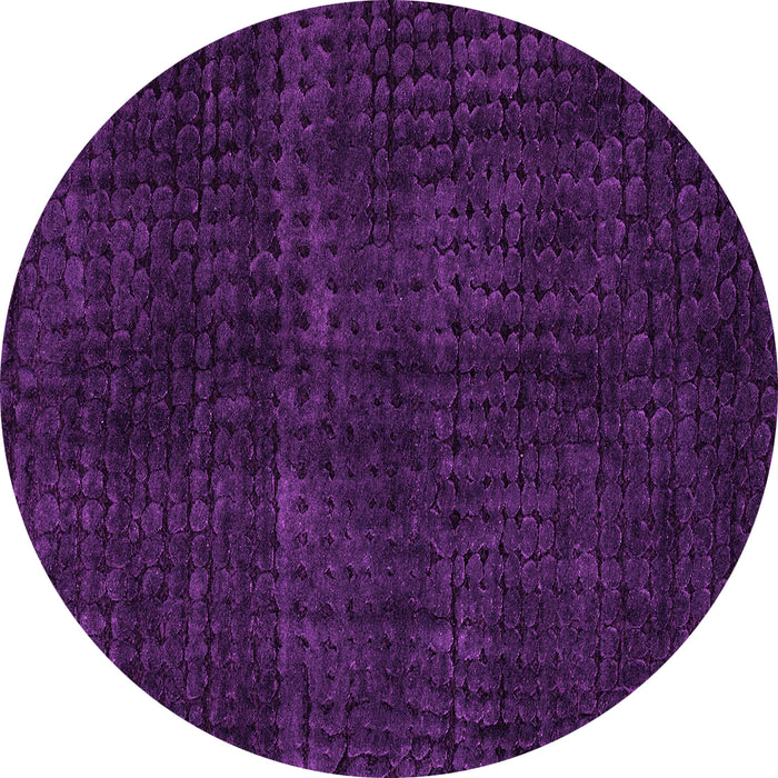 Round Machine Washable Oriental Pink Modern Rug, wshabs4411pnk