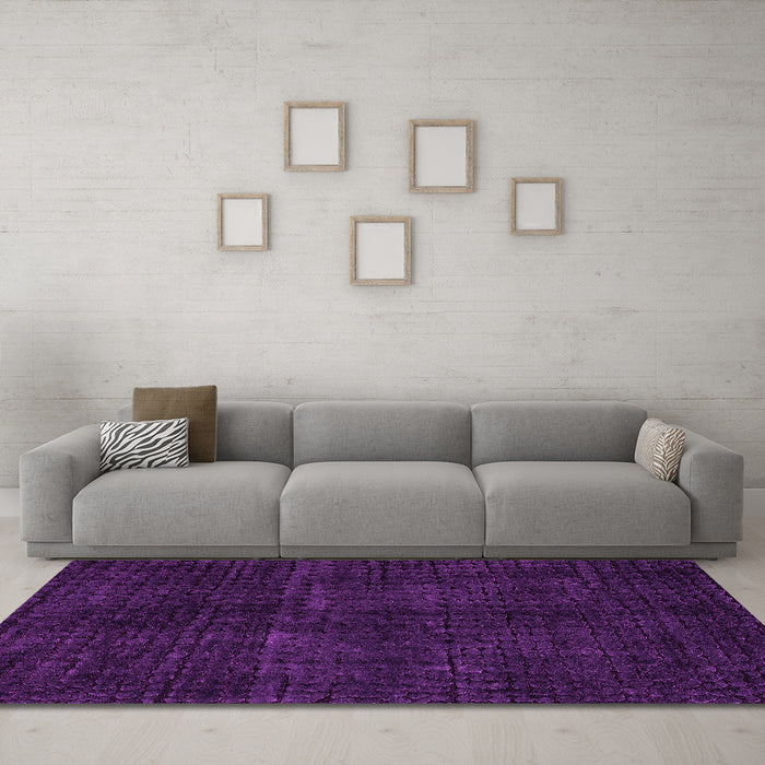 Machine Washable Oriental Pink Modern Rug in a Living Room, wshabs4411pnk
