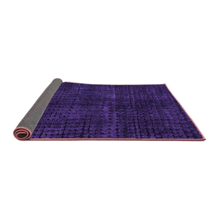Sideview of Oriental Purple Modern Rug, abs4411pur