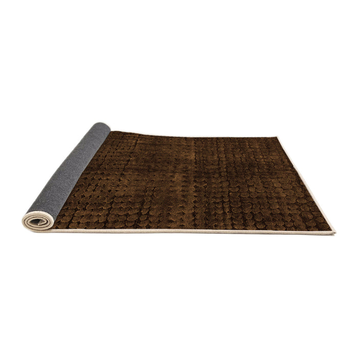 Sideview of Oriental Orange Modern Rug, abs4411org