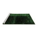 Sideview of Machine Washable Oriental Emerald Green Modern Area Rugs, wshabs4412emgrn