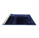 Sideview of Machine Washable Oriental Blue Modern Rug, wshabs4412blu