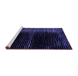 Sideview of Machine Washable Oriental Purple Modern Area Rugs, wshabs4412pur