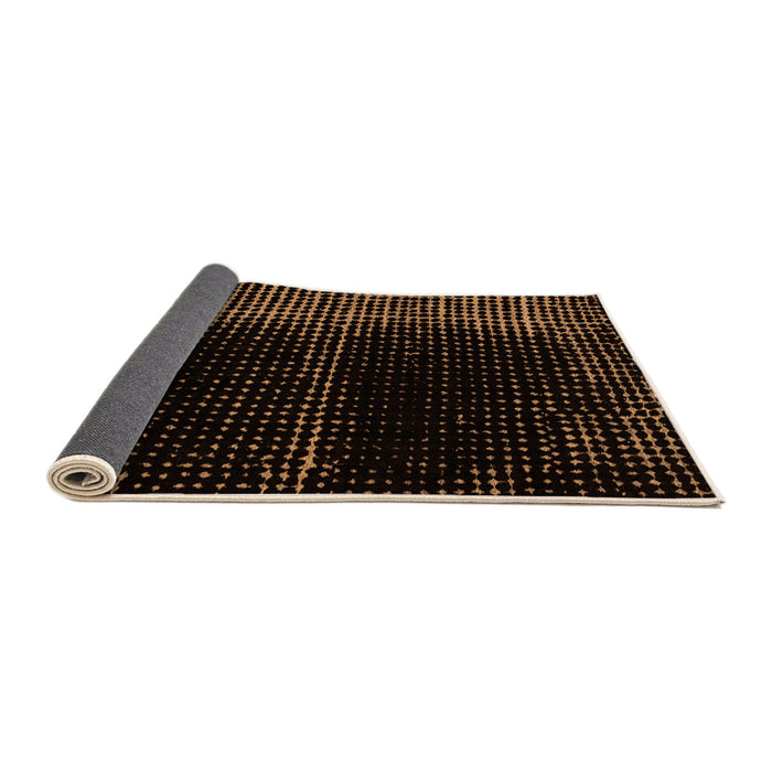 Sideview of Oriental Orange Modern Rug, abs4412org