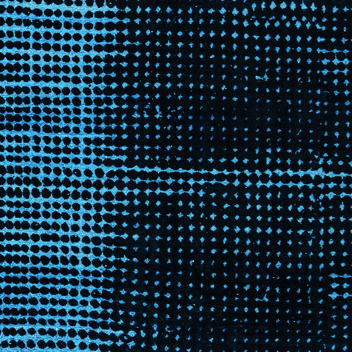 Machine Washable Oriental Light Blue Modern Rug, wshabs4412lblu