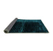 Sideview of Oriental Turquoise Modern Rug, abs4412turq