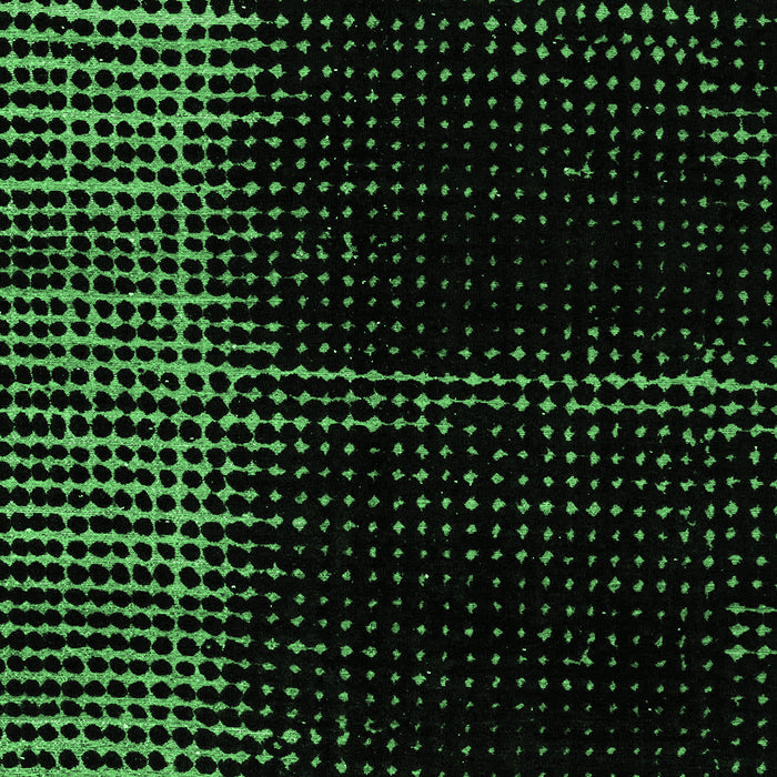 Machine Washable Oriental Emerald Green Modern Area Rugs, wshabs4412emgrn