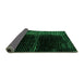 Sideview of Oriental Green Modern Rug, abs4412grn