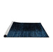 Sideview of Machine Washable Abstract Black Rug, wshabs4413