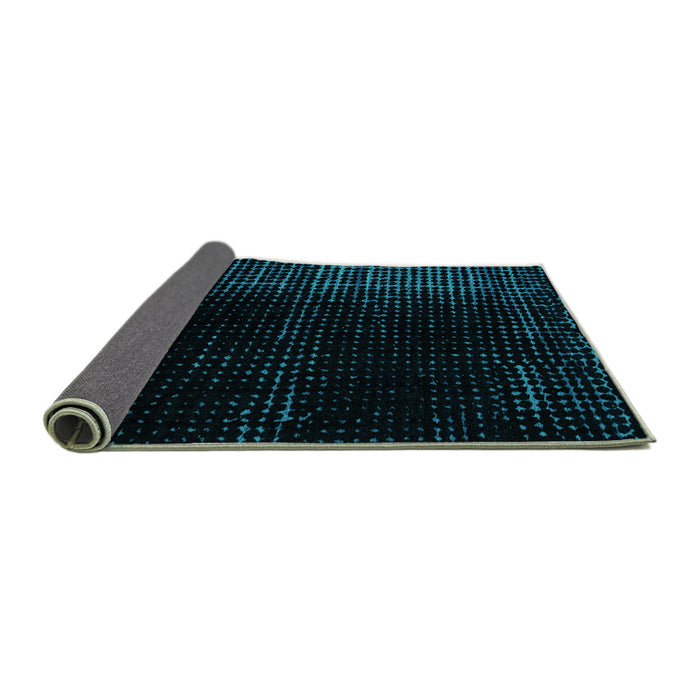 Sideview of Oriental Turquoise Modern Rug, abs4413turq