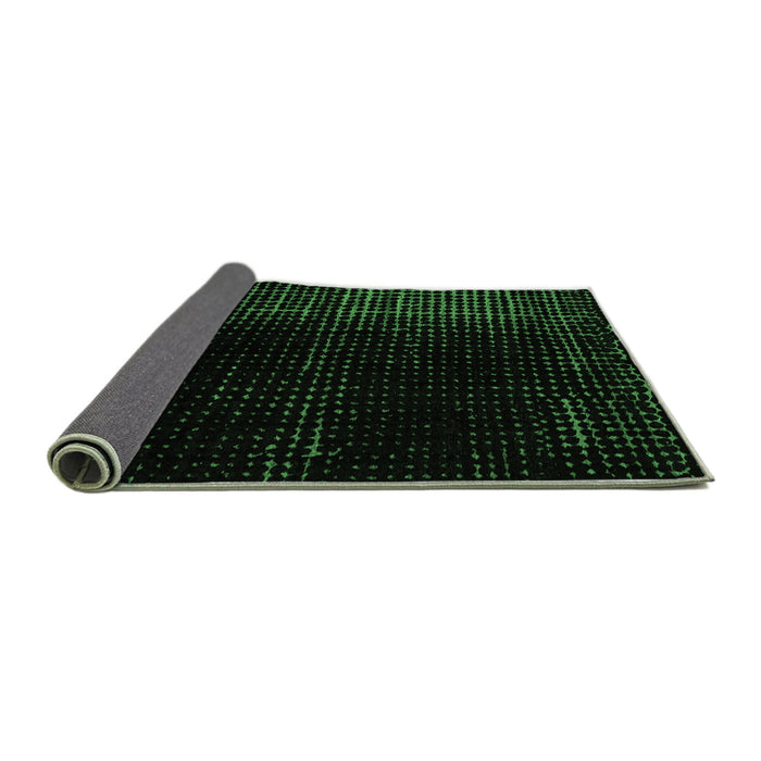 Sideview of Oriental Emerald Green Modern Rug, abs4413emgrn