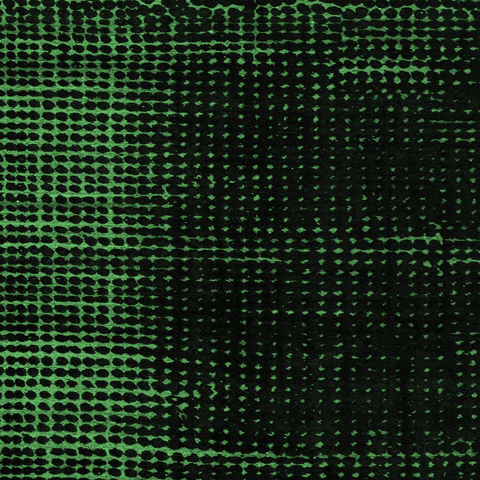 Square Machine Washable Oriental Emerald Green Modern Area Rugs, wshabs4413emgrn