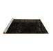 Sideview of Machine Washable Oriental Brown Modern Rug, wshabs4413brn