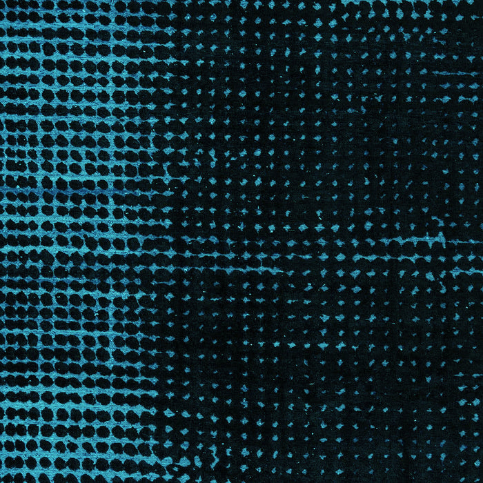 Machine Washable Oriental Turquoise Modern Area Rugs, wshabs4413turq