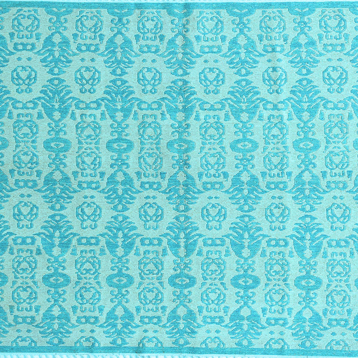 Square Machine Washable Abstract Light Blue Modern Rug, wshabs4414lblu