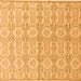 Square Abstract Orange Modern Rug, abs4414org