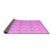 Sideview of Abstract Pink Modern Rug, abs4414pnk