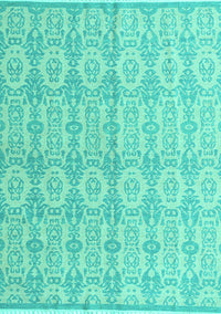 Abstract Turquoise Modern Rug, abs4414turq