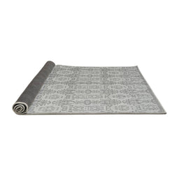 Sideview of Abstract Gray Modern Rug, abs4414gry
