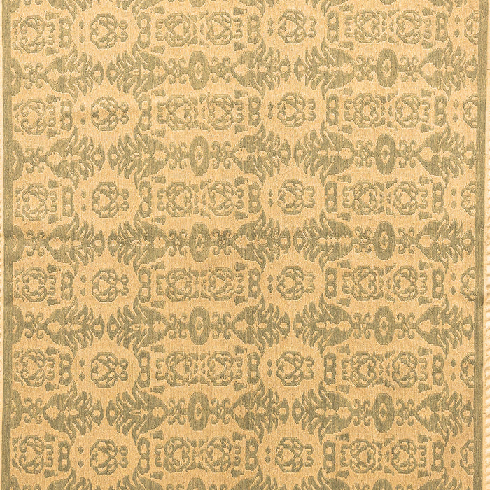 Square Abstract Brown Modern Rug, abs4414brn