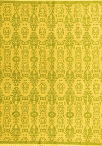 Abstract Yellow Modern Rug, abs4414yw