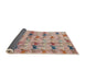 Sideview of Abstract Rust Pink Modern Rug, abs4415