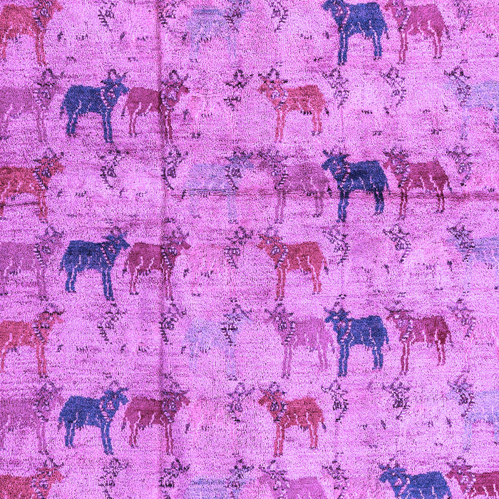 Machine Washable Abstract Purple Modern Area Rugs, wshabs4415pur