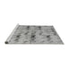 Sideview of Machine Washable Abstract Gray Modern Rug, wshabs4415gry