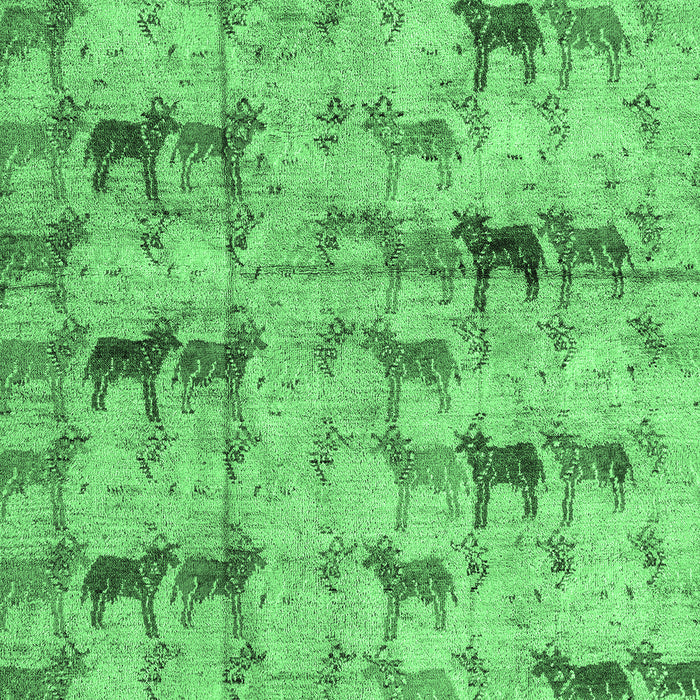 Abstract Emerald Green Modern Rug, abs4415emgrn