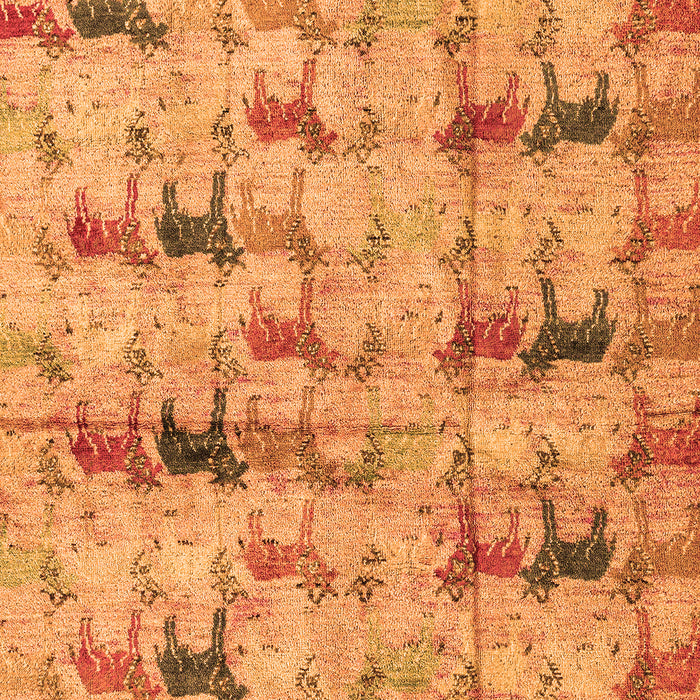 Abstract Orange Modern Rug, abs4415org