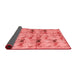 Abstract Red Modern Area Rugs