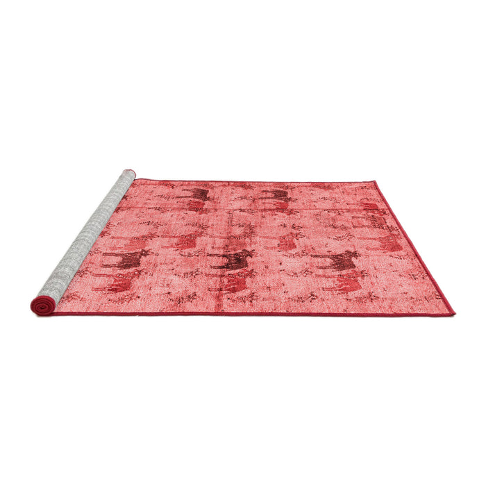 Modern Red Washable Rugs